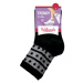 Dámske ponožky s ozdobným lemom TRENDY COTTON SOCKS - Bellinda - čierna