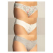 3-Pack Patterned Cotton Panties for Women