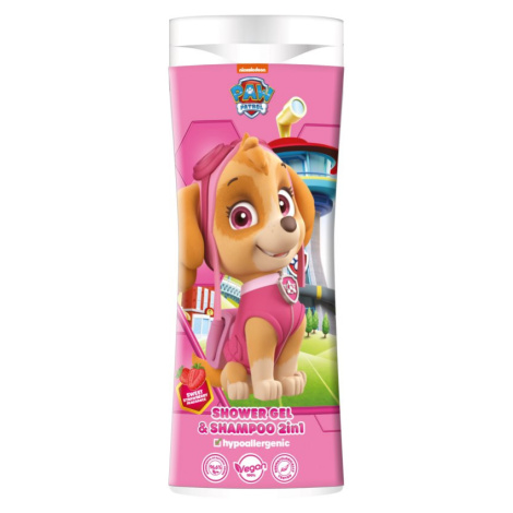 Nickelodeon Paw Patrol Shower gel& Shampoo 2in1 šampón a sprchový gél pre deti Bubble Gum