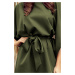 SOFIA Dámské šaty v khaki barvě 2XL / 3XL model 15557600 - numoco
