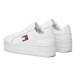 Tommy Jeans Sneakersy Tjw Flatform Ess EN0EN02518 Biela