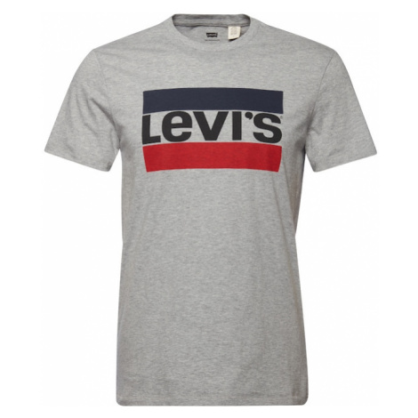 LEVI'S ® Tričko 'Sportswear Logo Graphic'  modrá / sivá melírovaná / červená