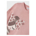 Detský sveter s prímesou vlny Mayoral ružová farba, teplý