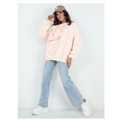 Women's oversize sweatshirt BOWLOOP peach Dstreet