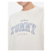 Tommy Jeans Mikina Tjw Rlx Varsity Luxe Crew DW0DW17339 Biela Regular Fit