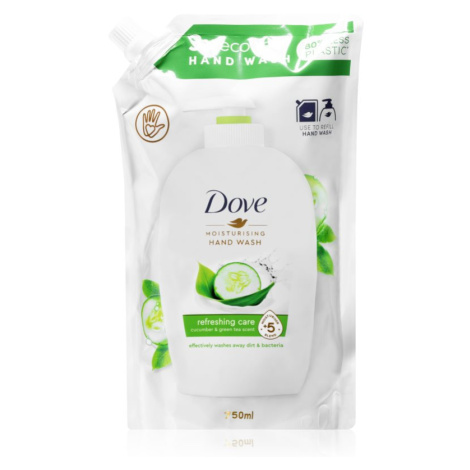 Dove Refreshing Care tekuté mydlo na ruky náhradná náplň Cucumber & Green Tea