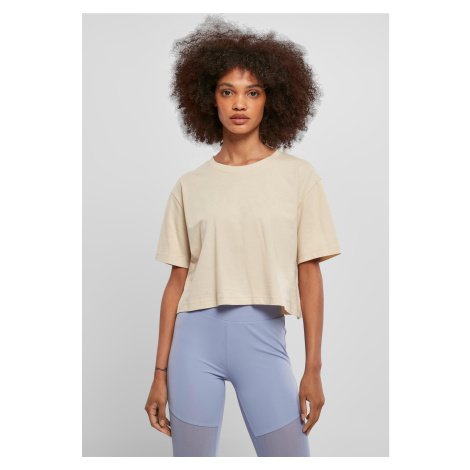 Women's short oversized T-shirt from the soft sea