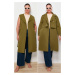 Trendyol Curve Khaki 2-Pack Long and Short Unlined Seasonal Trench Coat