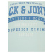 Jack & Jones Plus Tričko  svetlomodrá / pastelovo zelená / biela