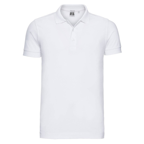 Men's T-shirt Stretch Polo R566M 95% smooth cotton ring-spun 5% Lycra 205g/210g Russell