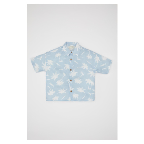 DEFACTO Baby Boy Patterned Short Sleeve Shirt