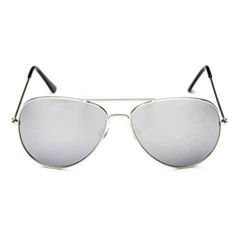 Sunmania Strieborné zrkadlové okuliare pilotky &quot;Aviator&quot; 13666732