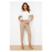 Trendyol Tan Slim High Waist Mom Jeans