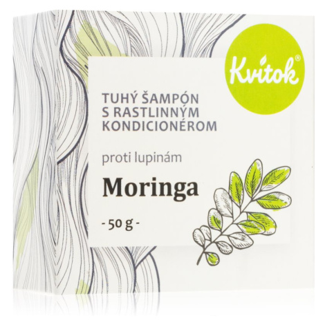 Kvitok Moringa organický tuhý šampón proti lupinám