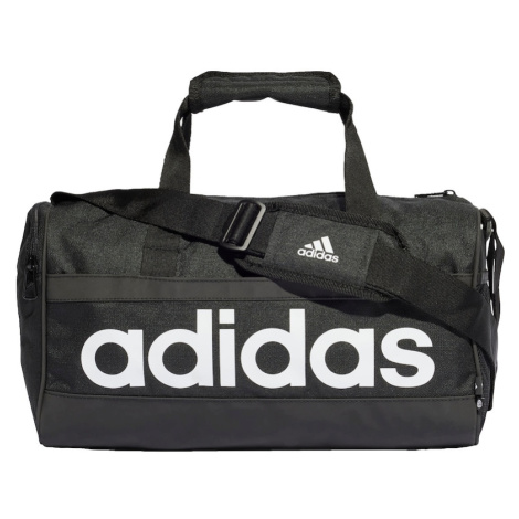 ADIDAS SPORTSWEAR Športová taška 'Essentials Linear Extra Small'  čierna / biela