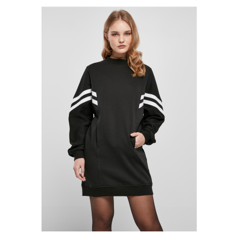 Women's Oversized College Sweat Dress Black