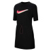Nike NSW ICN CLSH DRESS SS W Dámske šaty, čierna, veľkosť