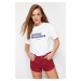 Trendyol Burgundy Mini Denim Shorts & Bermuda