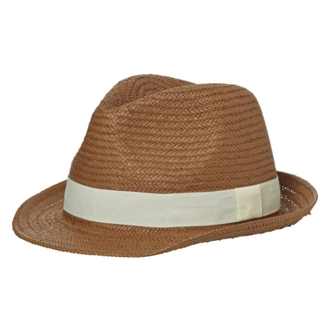 Myrtle Beach Letný klobúk MB6597 - Nugátová / šedo-biela