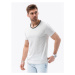 Pánske tričko s krátkym rukávom OMBRE T-shirt OM-TSCT-22SS-004 V-6 white