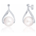 JwL Luxury Pearls Jemné strieborné náušnice s pravou perlou JL0653