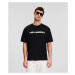 Tričko Karl Lagerfeld Elongated Logo T-Shirt Black