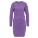 MYMO Pletené šaty  fialová