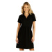 Litex Dámske šaty s krátkym rukávom 5D020 čierna