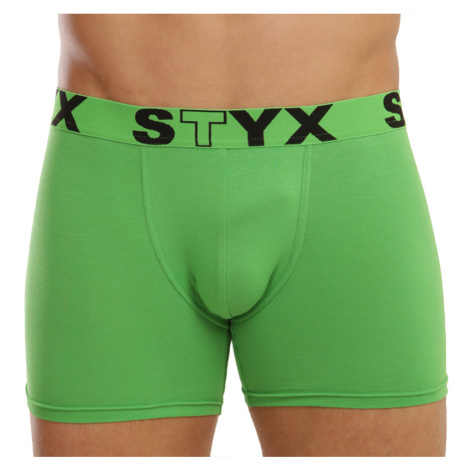 Pánske boxerky Styx long športová guma zelené (U1069)