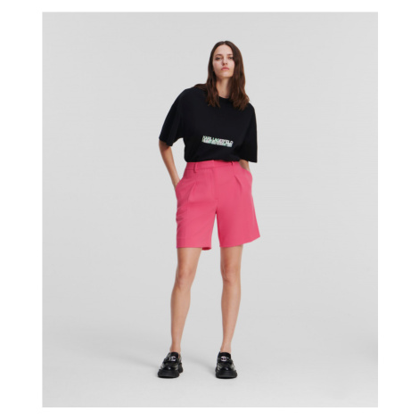 Šortky Karl Lagerfeld Tailored Shorts Ružová