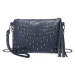 KONO Miss Lulu dámska crossbody kabelka s lebkami - navy