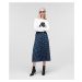 Sukňa Karl Lagerfeld Orchid Print Skirt Blueprint