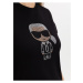 Čierne dámske tričko Karl Lagerfeld