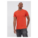 Bavlnené tričko Superdry oranžová farba, s nášivkou