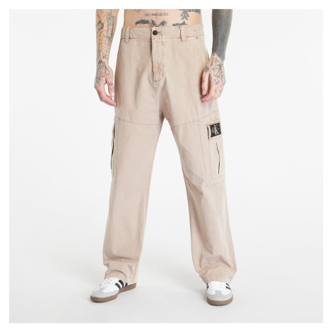 Calvin Klein Jeans Mineral Dye Cargo Woven Pants Shitake
