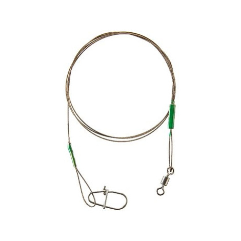 Cormoran 7×7 Wire Leader Swivel and Corlock Snap Hook 6 kg 20 cm 2 ks