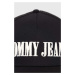 Šiltovka Tommy Jeans čierna farba, s nášivkou
