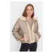 Trendyol Mink Oversized Collar Plush Detailed Puffy Coat