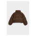 BUNDA GANT CROPPED PUFFER JACKET RICH BROWN