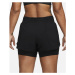 Dámske tréningové kraťasy NIKE W NK ONE DF MR 3IN 2N1 SHORT-Black