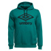 Umbro FW LARGE LOGO HOODY Pánska mikina, tmavo zelená, veľkosť