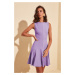 Trendyol Purple Zipper Detailed Dress Lilac