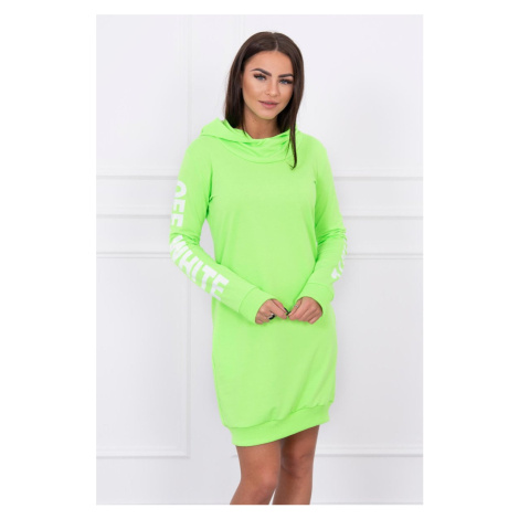 Dress off White Green Neon