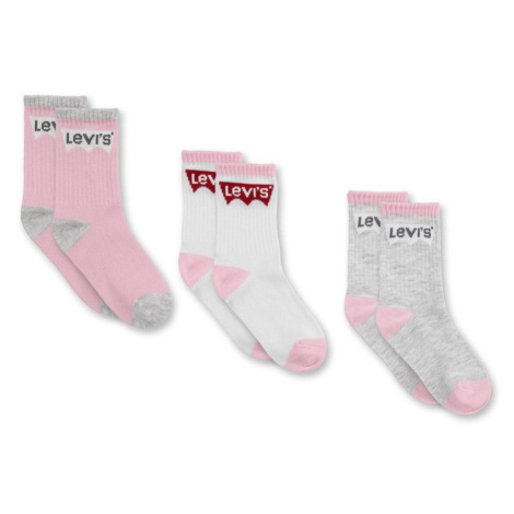 Detské ponožky Levi's ružová farba Levi´s