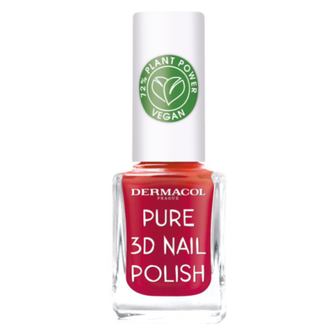 Dermacol - Pure 3D prírodný lak na nechty Poppy Red č.04 - Pure 3D prírodný lak na nechty Poppy 