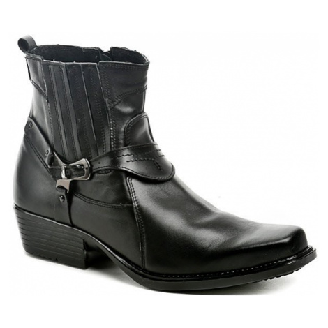Koma 1025 čierne pánske westernové topánky
