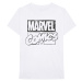 Marvel tričko Logo Biela