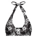 Aloha From Deer Woman's Dark Flowers Halter Neck Bikini Top BTH AFD523