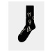 Krémovo-čierne vzorované ponožky Fusakle Symbol