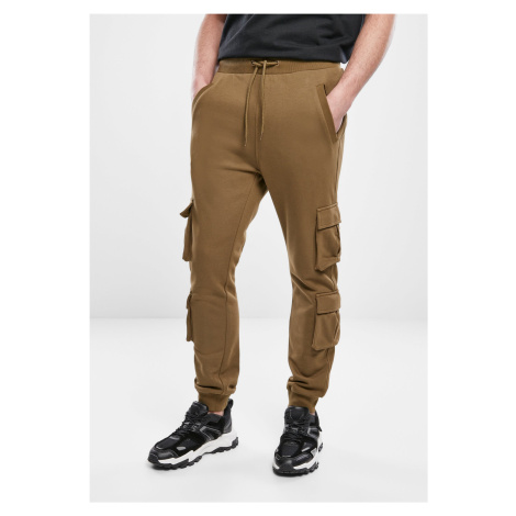 Summer olive terry trousers with double pockets